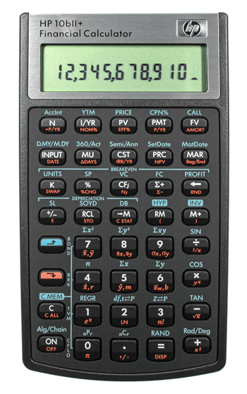 HP-10 B II PLUS Finanzrechner