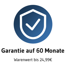 Garantieverlängerung auf 60 Monate